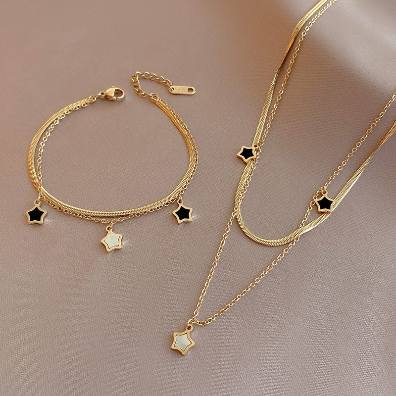 Loop Necklace & Bracelet Set